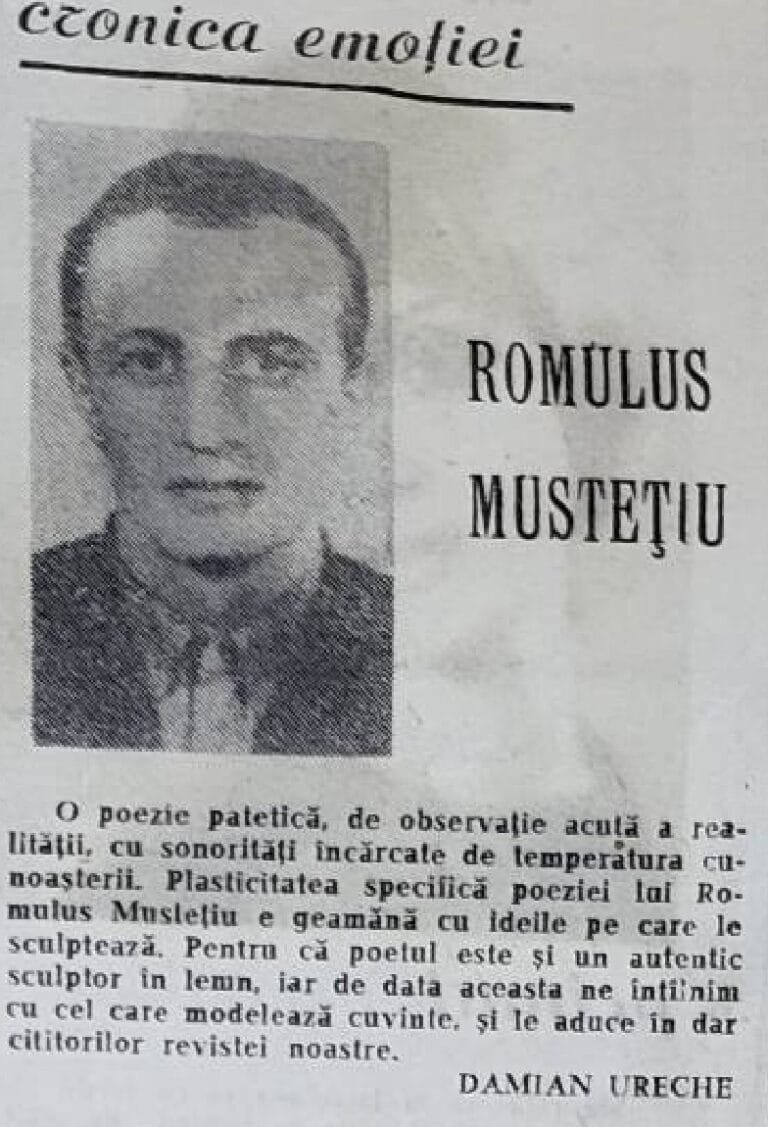ROMULUS MUSTEȚIU – POEZII DESPRE VIAȚĂ